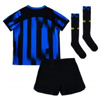 Dětský fotbalový dres Inter Milan 2023-24 Domácí Krátký Rukáv (+ trenýrky)